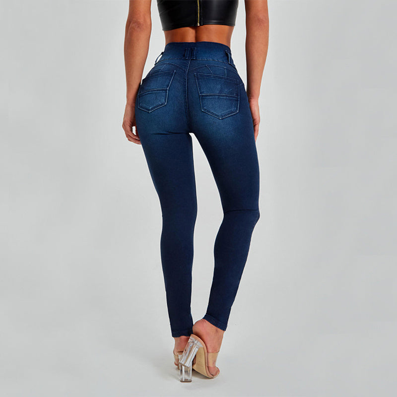 High Waist Hip Lifting Skinny Jeans