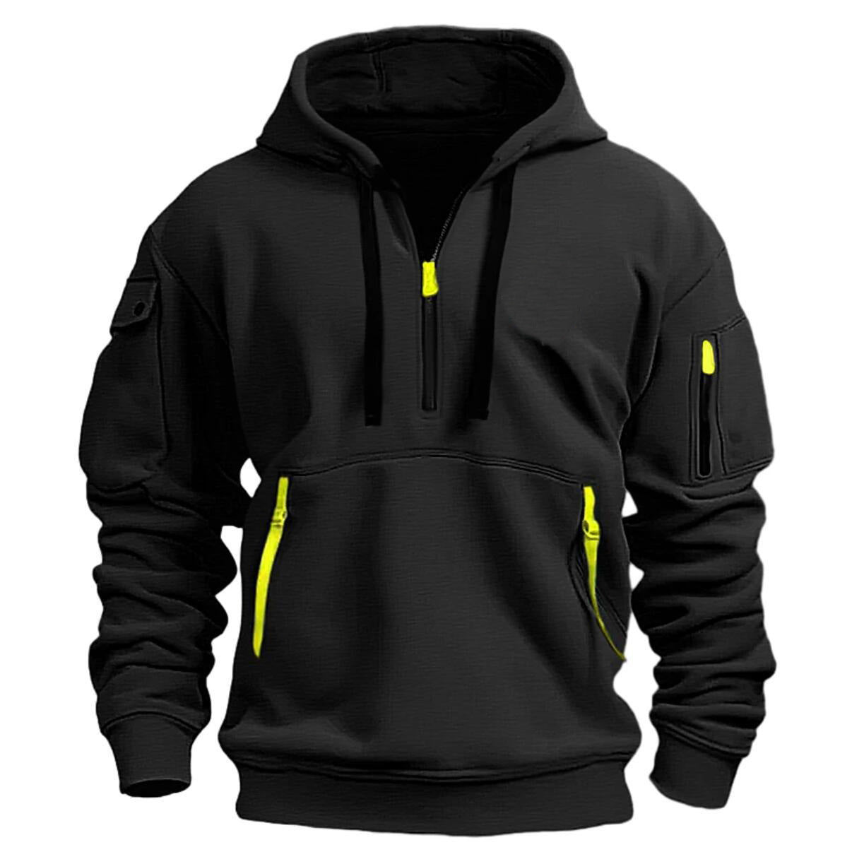 Men's Dropped Shoulder Pullover Hooded Sweatshirt