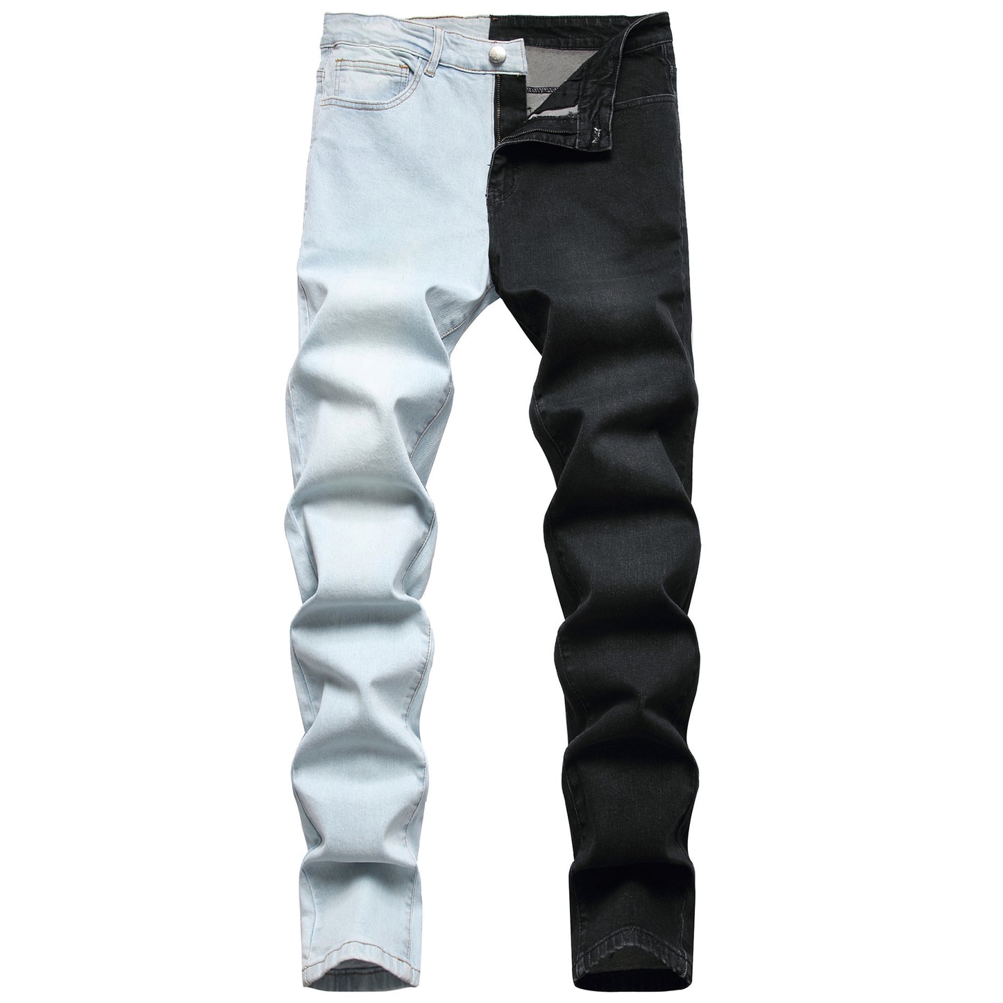 Men's Fashion Two-color Trend Jeans