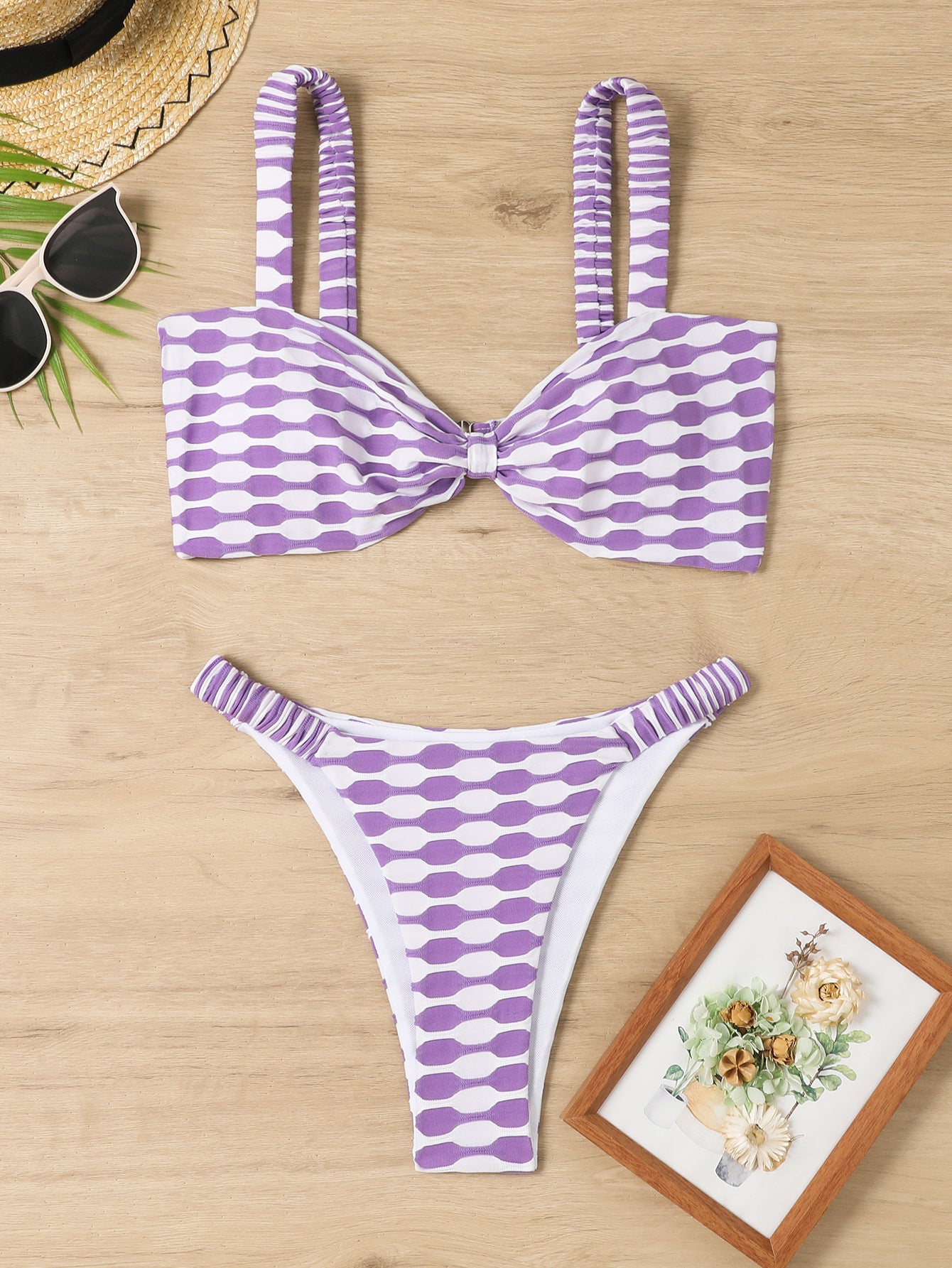 Striped Bikini Swimsuit