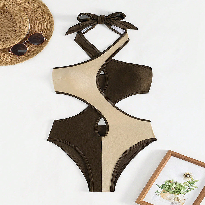 Halter Cut-out Body Swimsuit