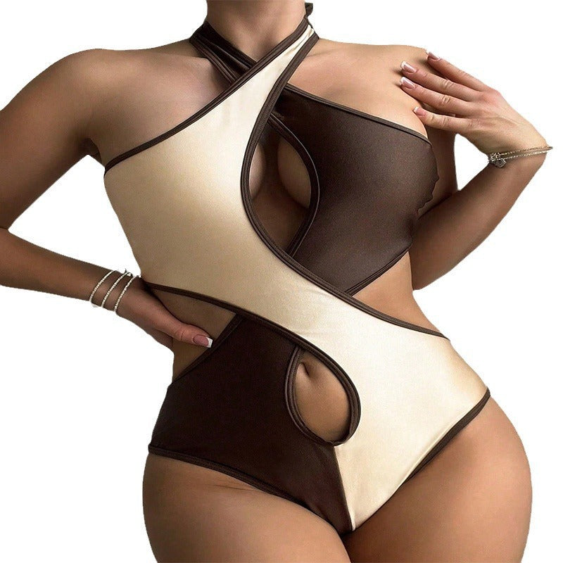 Halter Cut-out Body Swimsuit