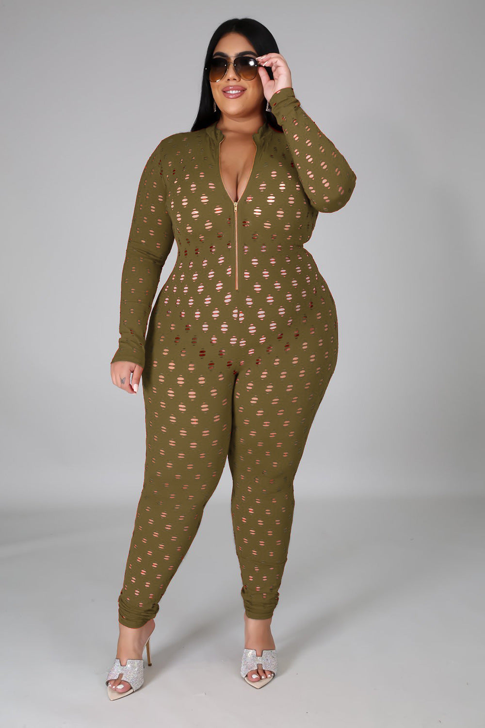 Poke My Body Plus Size Bodysuit