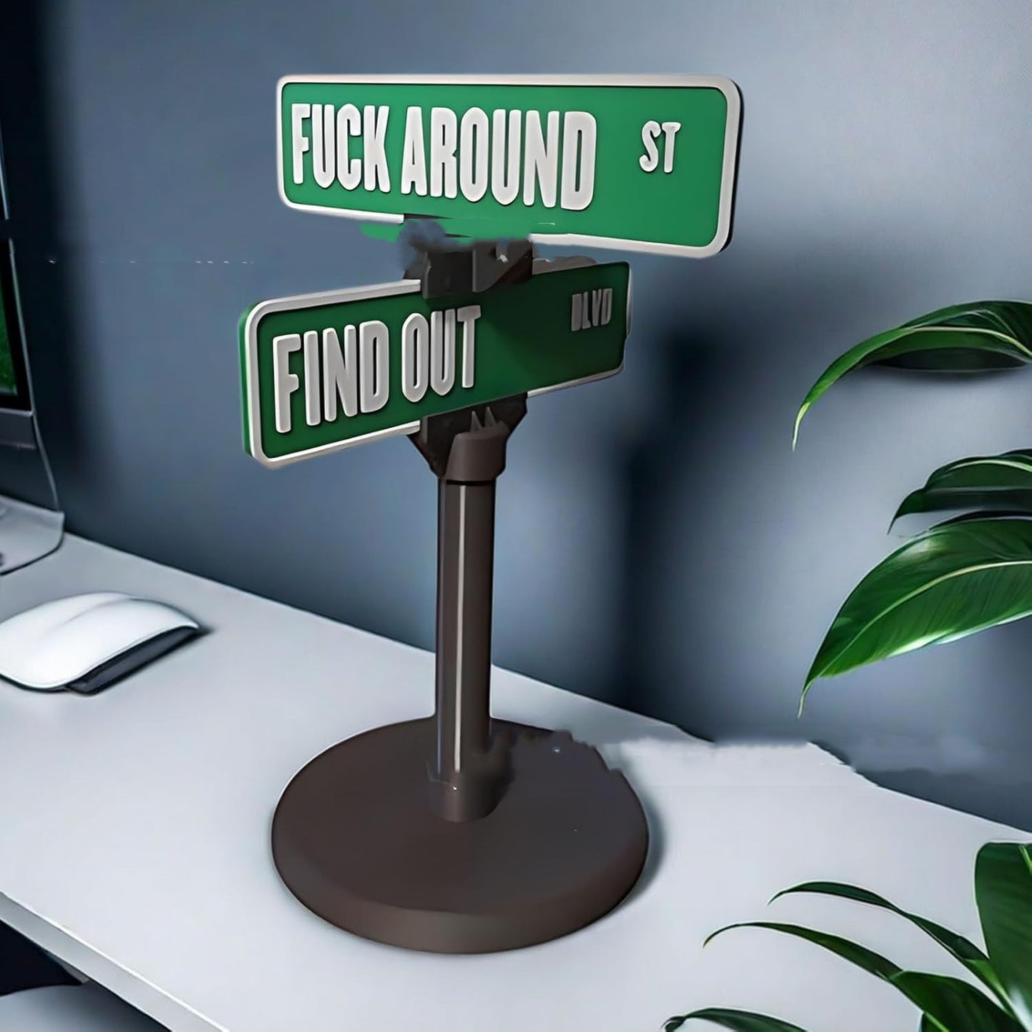 Find Out Street Sign Desk Decor