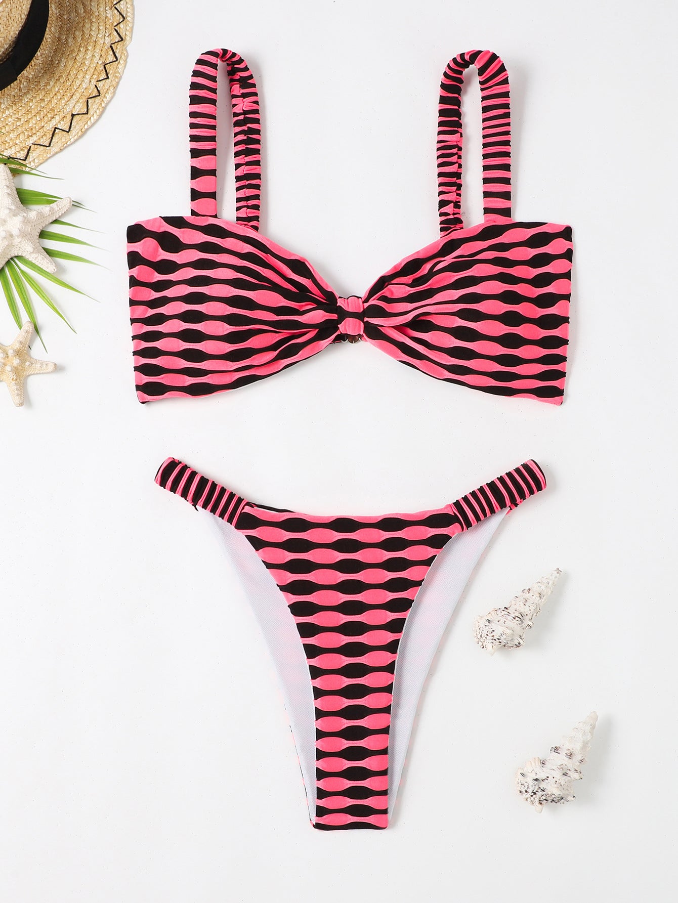 Striped Bikini Swimsuit