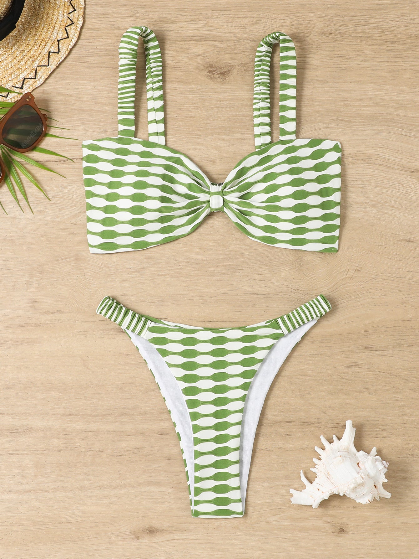 Striped Bikini Swimsuit